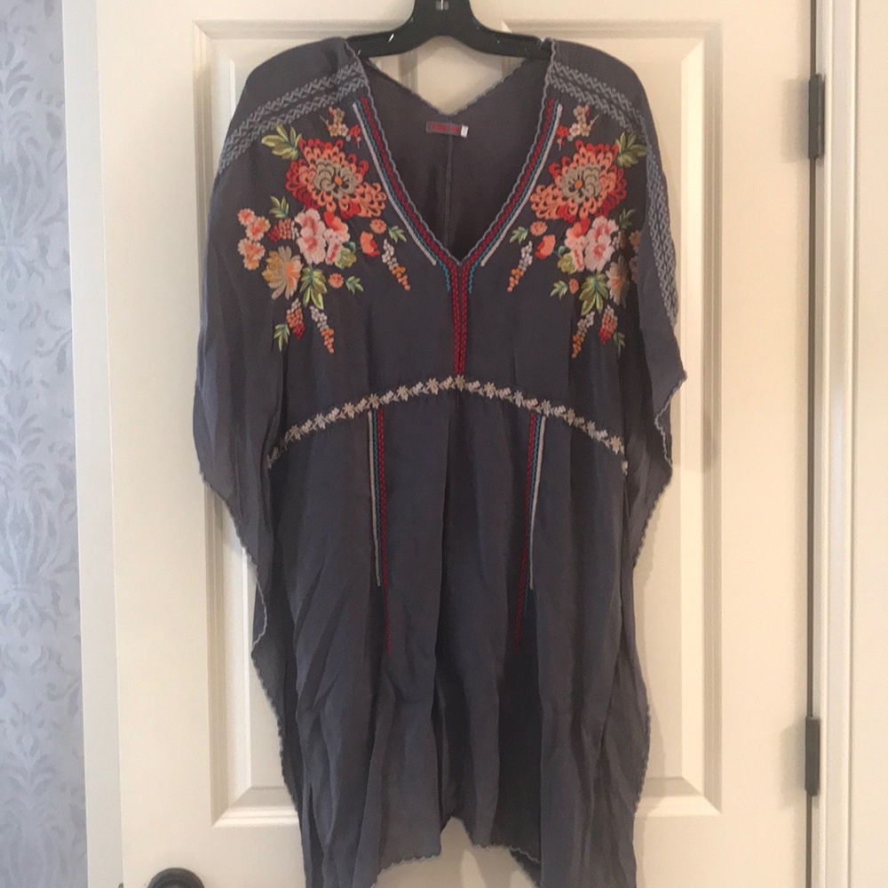 Johnny Was embroidered swim suit coverup